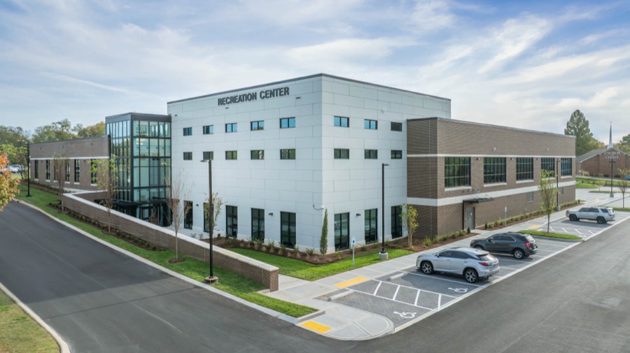 Exterior of the new White House Recreation Center, home of the Snack Shack
